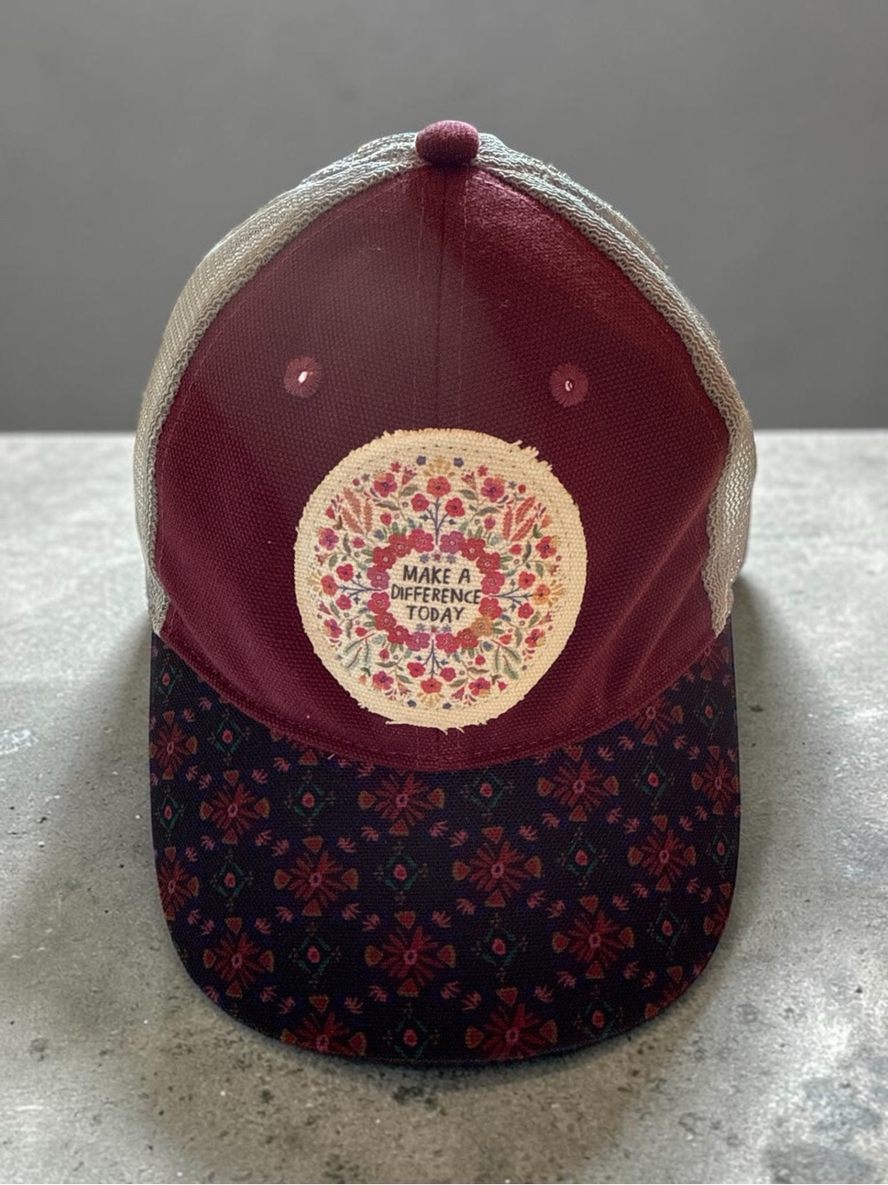 Natural Life Make A Difference Today Cap Hat SnapBack NWT